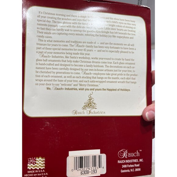 The Victoria Collection Christmas Glass ornament lot - Picture 5 of 7